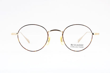 BJ CLASSIC メガネ PREM-114B S NT C-1-2F ボストン 七宝リム チタン クラシカル セル巻き BJクラシック 鯖江 日本製 正規品
