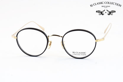 【浜辺美波さん着用モデル】BJ CLASSIC メガネ PREM-114WRN S NT C-1-1W ボストン 七宝リム チタン クラシカル BJクラシック 鯖江 日本製 正規品