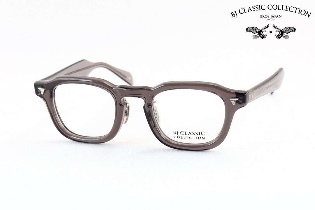BJ CLASSIC クリア メガネ P-577MP C-19 パリジャン ウェリントン フレンチ ヴィンテージ セルロイド チタン クラシカル セルロイド BJクラシック 鯖江 日本製 正規品