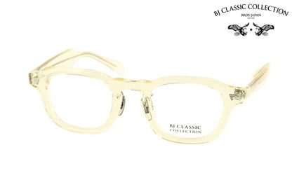 BJ CLASSIC クリア メガネ P-577MP C-79 パリジャン ウェリントン フレンチ ヴィンテージ セルロイド チタン クラシカル セルロイド BJクラシック 鯖江 日本製 正規品