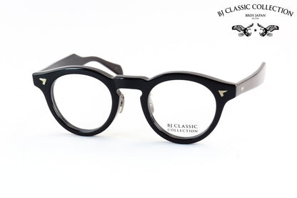 BJ CLASSIC メガネ P-583MP C-1 ボストン フレンチ ヴィンテージ 太フチ セルロイド チタン クラシカル セルロイド BJクラシック 鯖江 日本製 正規品