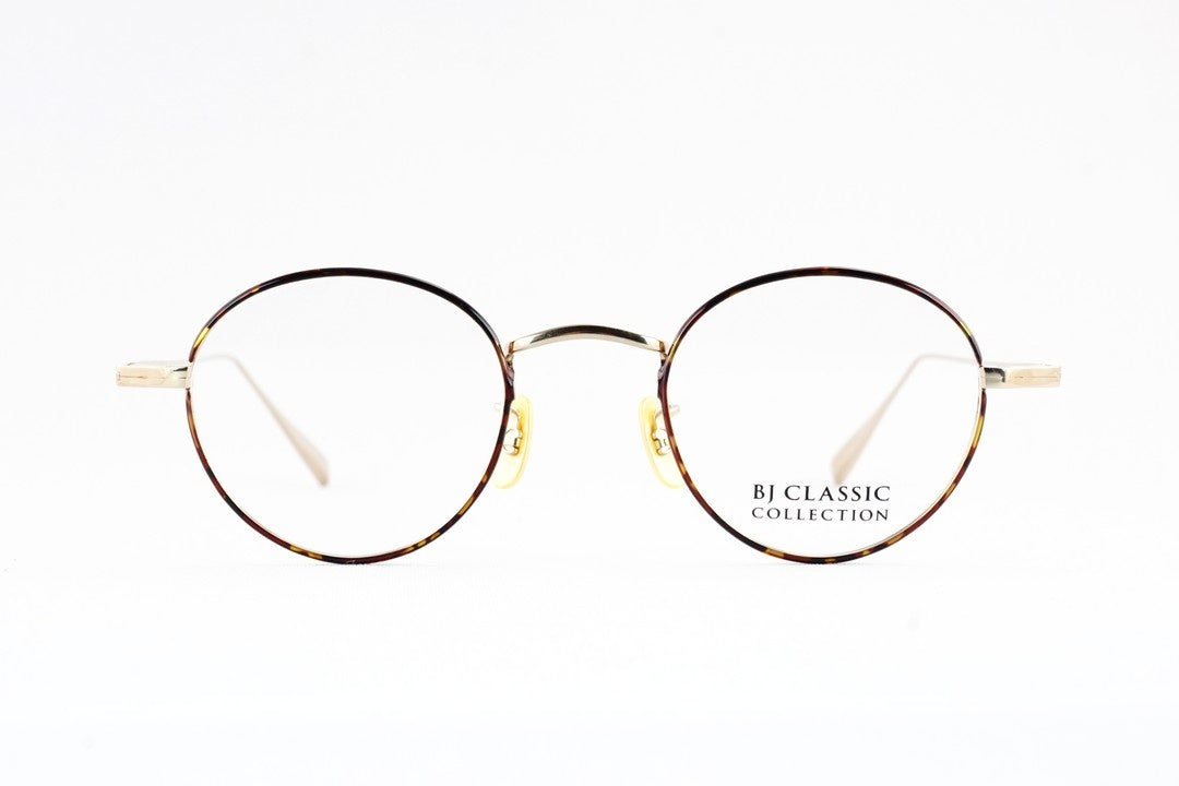 【吉野北人さん着用】BJ CLASSIC メガネ PREM-114B S NT C-1-2 ボストン 七宝リム チタン クラシカル セル巻き BJクラシック 鯖江 日本製 正規品