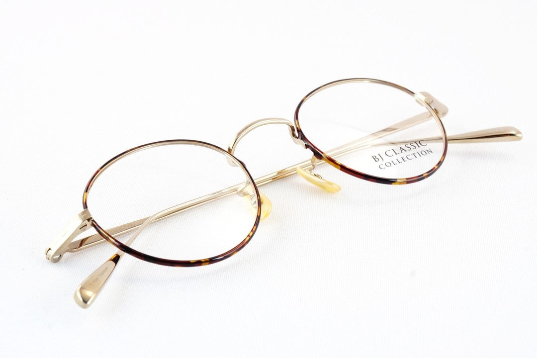 【吉野北人さん着用】BJ CLASSIC メガネ PREM-114B S NT C-1-2 ボストン 七宝リム チタン クラシカル セル巻き BJクラシック 鯖江 日本製 正規品