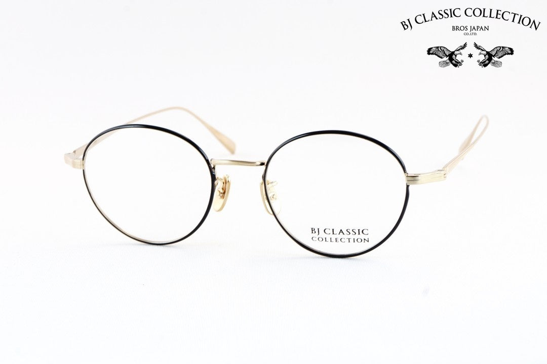 【中島健人さん着用モデル】BJ CLASSIC メガネ PREM-114N S NT C-1-1 ボストン 七宝リム チタン クラシカル BJクラシック 鯖江 日本製 正規品