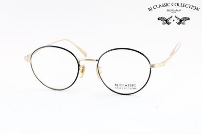 【中島健人さん着用モデル】BJ CLASSIC メガネ PREM-114N S NT C-1-1 ボストン 七宝リム チタン クラシカル BJクラシック 鯖江 日本製 正規品