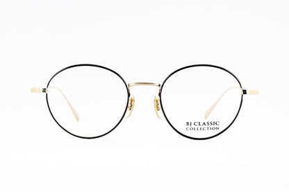 【中島健人さん着用モデル】BJ CLASSIC メガネ PREM-114N S NT C-1-1 ボストン 七宝リム チタン クラシカル BJクラシック 鯖江 日本製 正規品