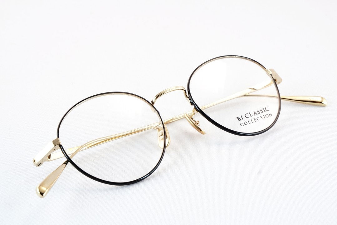 【中島健人さん着用モデル】BJ CLASSIC メガネ PREM-114N S NT C-1-1 ボストン 七宝リム チタン クラシカル BJクラシック 鯖江 日本製 正規品