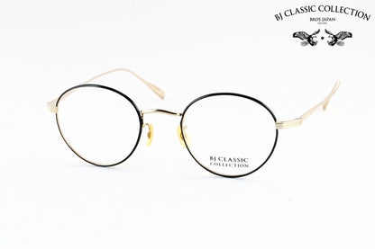 【山田涼介さん着用】BJ CLASSIC メガネ PREM-114S NT C-1-1 ボストン 七宝リム チタン クラシカル BJクラシック 鯖江 日本製 正規品