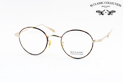 【石原さとみさん着用モデル】BJ CLASSIC メガネ PREM-114S NT C-1-2 ボストン 七宝リム チタン クラシカル BJクラシック 鯖江 日本製 正規品