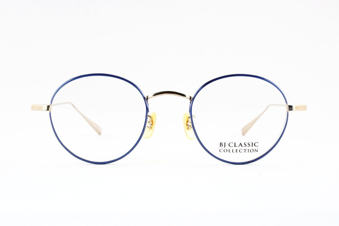 【石原さとみさん着用モデル】BJ CLASSIC メガネ PREM-114S NT C-1-6 ブルー ボストン 七宝リム チタン クラシカル BJクラシック 鯖江 日本製 正規品