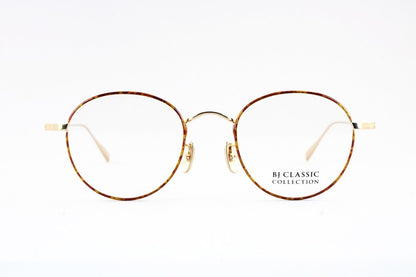 【岡田将生さん着用】BJ CLASSIC メガネ PREM-116S NT C-1-21 ボストン 七宝リム チタン クラシカル BJクラシック 鯖江 日本製 正規品
