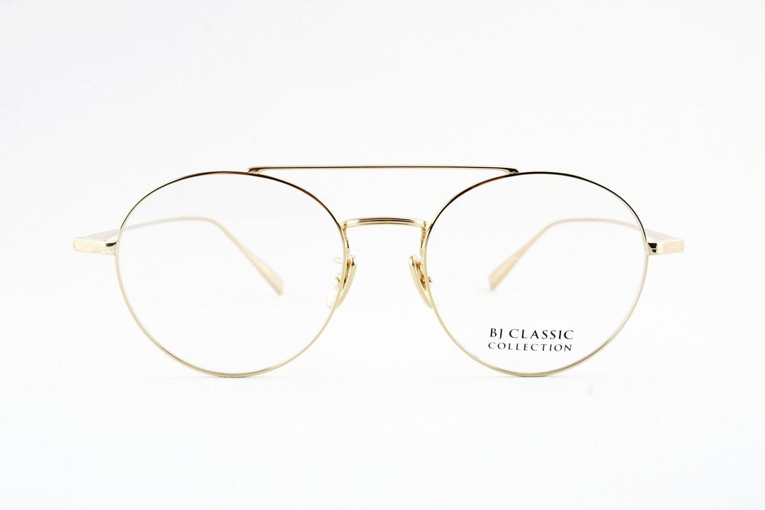 【北村匠海さん着用】BJ CLASSIC メガネ PREM-125NT C-1 ツーブリッジ ラウンド チタン クラシカル BJクラシック 鯖江 日本製 正規品
