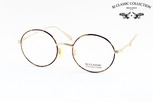 【川口春奈さん着用モデル】BJ CLASSIC メガネ PREM-126S NT C-1-2 ラウンド 丸メガネ チタン クラシカル BJクラシック 鯖江 日本製 正規品