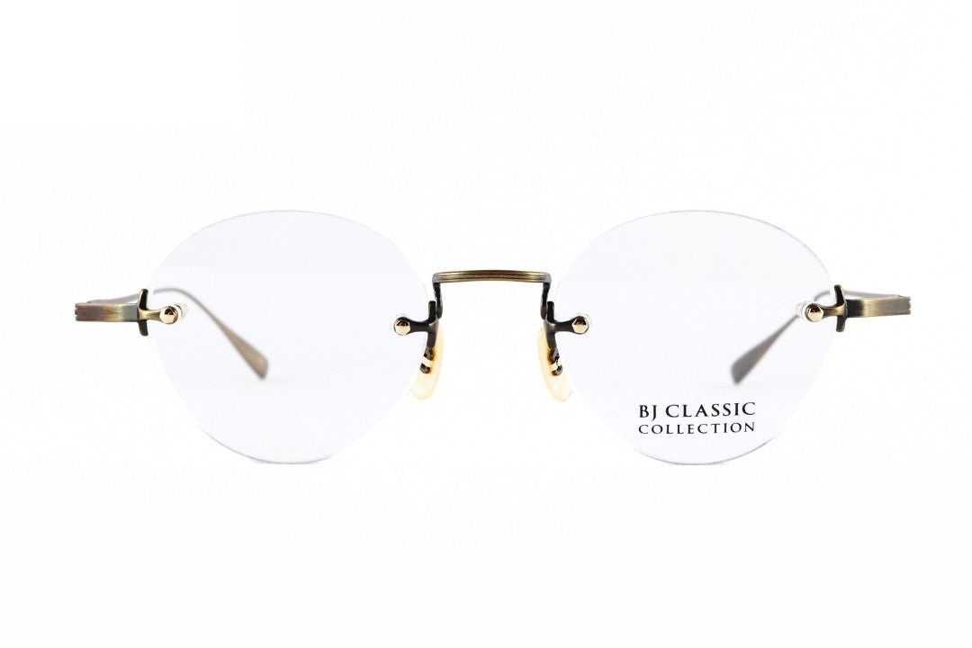 BJ CLASSIC メガネ PREM-205 NT C-3 ツーポイント 縁無し ボストン チタン クラシカル BJクラシック 鯖江 日本製 正規品