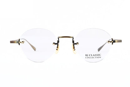 BJ CLASSIC メガネ PREM-205 NT C-3 ツーポイント 縁無し ボストン チタン クラシカル BJクラシック 鯖江 日本製 正規品