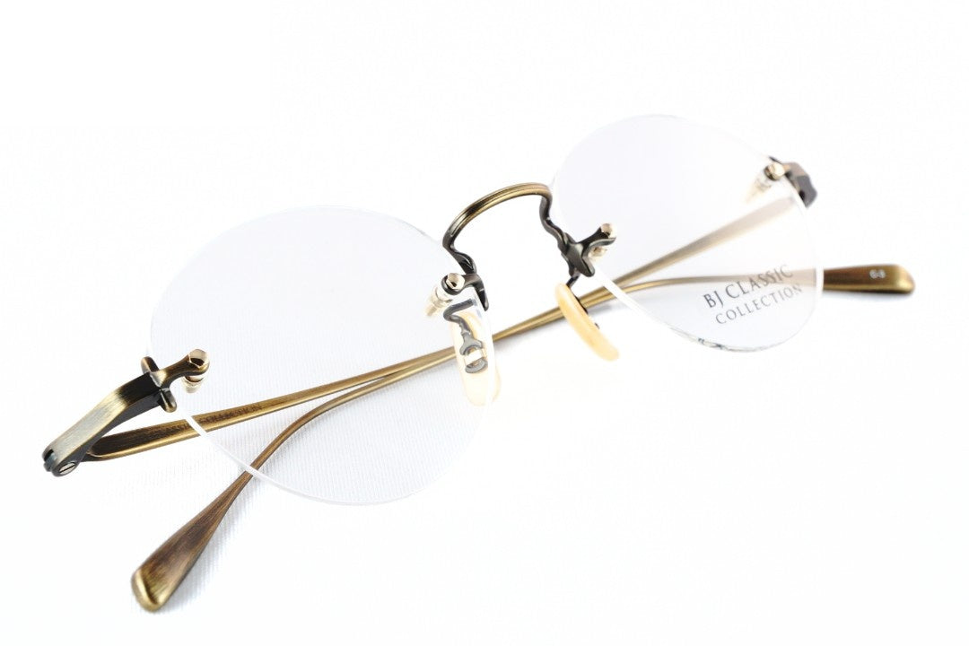 BJ CLASSIC メガネ PREM-205 NT C-3 ツーポイント 縁無し ボストン チタン クラシカル BJクラシック 鯖江 日本製 正規品