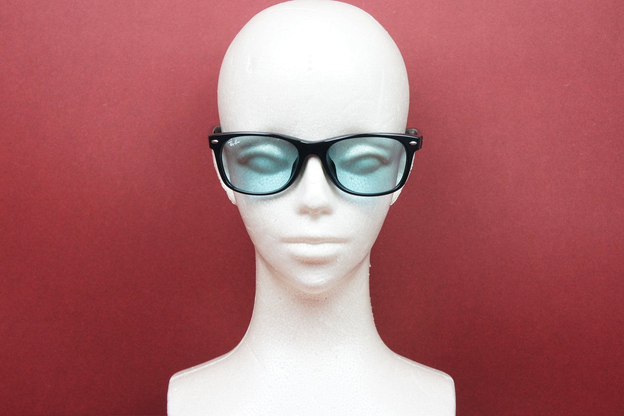 【純正ライトカラー】Ray-Ban サングラス NEW WAYFARER RB2132-F 601/64 55サイズ ウェリントン ニューウェイファーラー レイバン 正規品 ブルー
