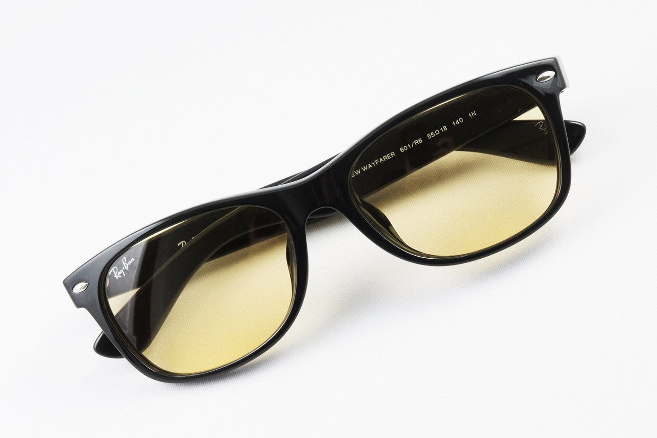 【純正ライトカラー】Ray-Ban サングラス NEW WAYFARER RB2132-F 601/R6 55サイズ ウェリントン ニューウェイファーラー レイバン 正規品 イエロー