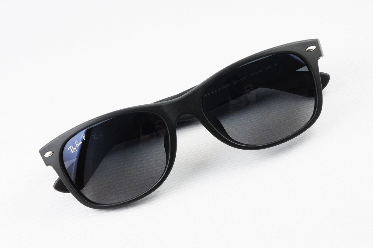 Ray-Ban 偏光サングラス NEW WAYFARER RB2132-F 601-S/78 55サイズ ウェリントン ニューウェイファーラー レイバン 正規品