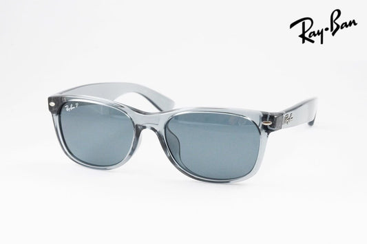 Ray-Ban クリア 偏光 サングラス NEW WAYFARER RB2132-F 6450/3R 55サイズ ウェリントン ニューウェイファーラー レイバン 正規品