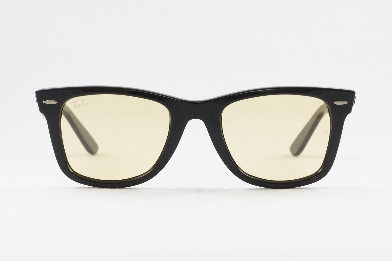 【純正ライトカラー】Ray-Ban サングラス RB2140-F 901/R6 52サイズ Wayfarer ウェリントン レイバン 正規品 イエロー