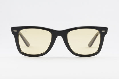 【純正ライトカラー】Ray-Ban サングラス RB2140-F 901/R6 52サイズ Wayfarer ウェリントン レイバン 正規品 イエロー