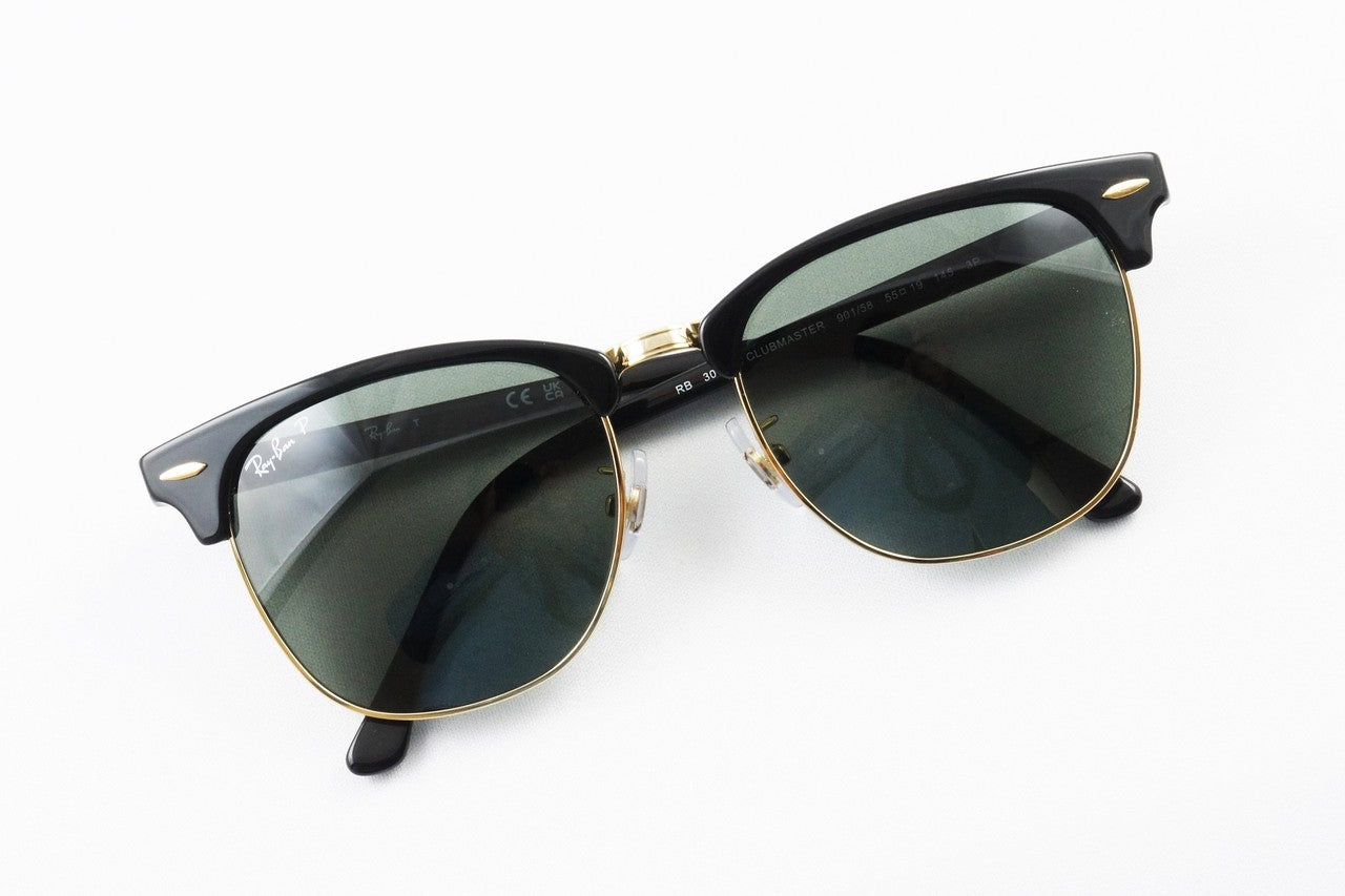 Ray-Ban 偏光 サングラス CLUBMASTER RB3016-F 901/58 55サイズ クラシック サーモント ブロー クラブマスター レイバン 正規品
