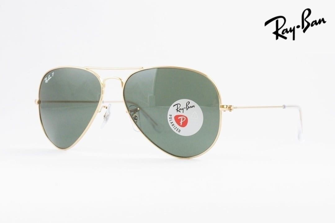 Ray-Ban 偏光 サングラス RB3025 001/58 55サイズ 58サイズ 62サイズ AVIATOR ティアドロップ アビエーター レイバン 正規品