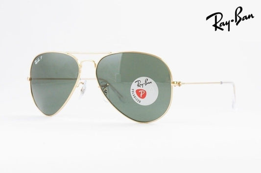 Ray-Ban 偏光 サングラス RB3025 001/58 55サイズ 58サイズ 62サイズ AVIATOR ティアドロップ アビエーター レイバン 正規品