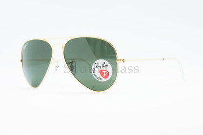 Ray-Ban 偏光 サングラス RB3025 001/58 58サイズ AVIATOR ティアドロップ アビエーター レイバン 正規品