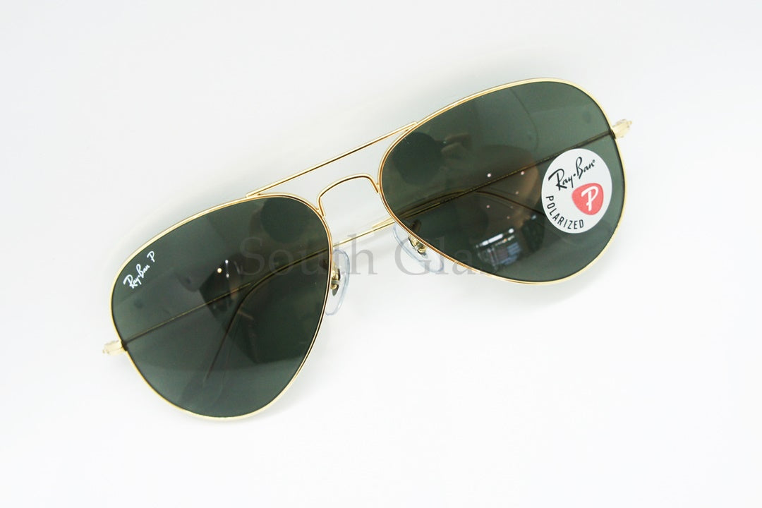 Ray-Ban 偏光 サングラス RB3025 001/58 58サイズ AVIATOR ティアドロップ アビエーター レイバン 正規品