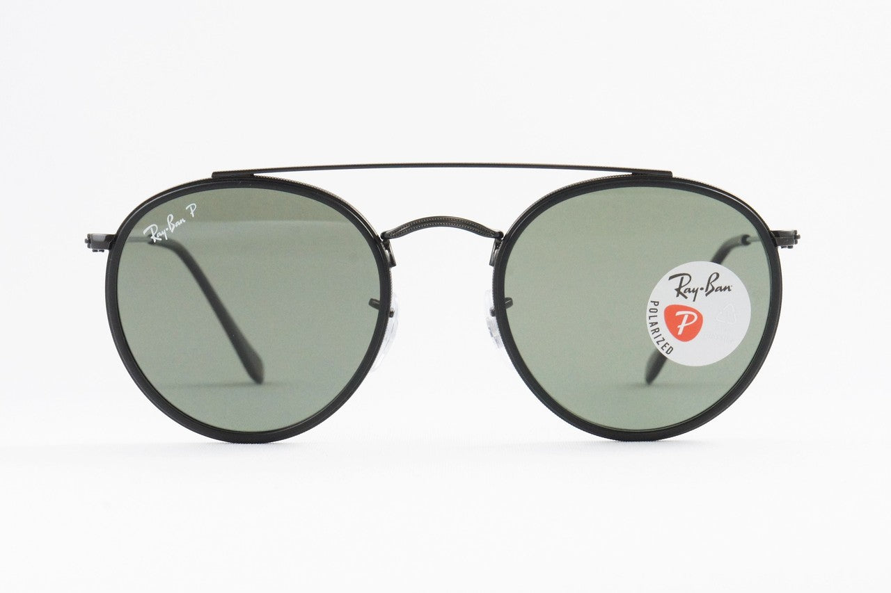 Ray-Ban 偏光 サングラス RB3647-N 002/58 51サイズ ラウンド ボストン ツーブリッジ クラシカル レイバン 正規品