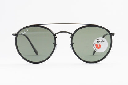 Ray-Ban 偏光 サングラス RB3647-N 002/58 51サイズ ラウンド ボストン ツーブリッジ クラシカル レイバン 正規品