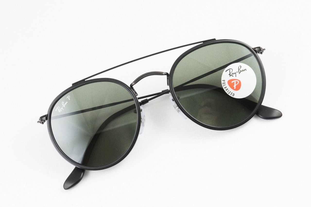 Ray-Ban 偏光 サングラス RB3647-N 002/58 51サイズ ラウンド ボストン ツーブリッジ クラシカル レイバン 正規品