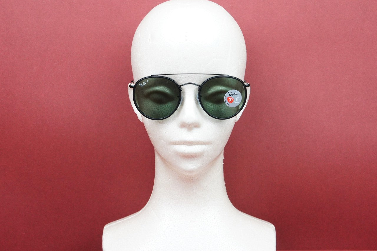Ray-Ban 偏光 サングラス RB3647-N 002/58 51サイズ ラウンド ボストン ツーブリッジ クラシカル レイバン 正規品