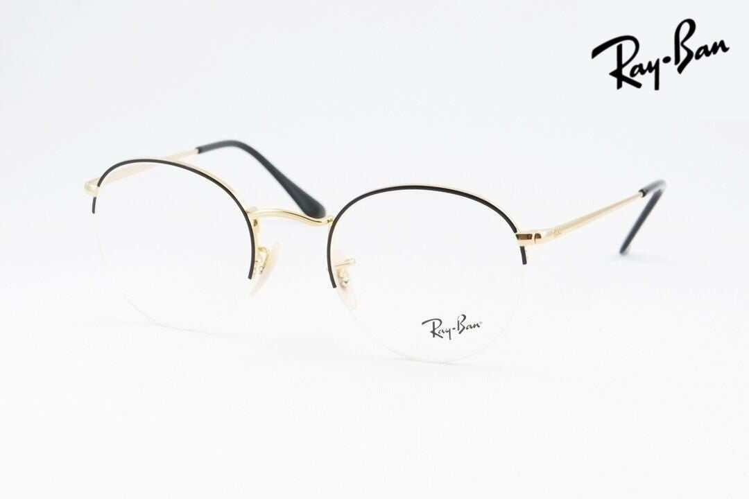 Ray-Ban メガネ RX3947V 2946 ハーフリム ボストン クラシカル 半リム ナイロール 丸メガネ 眼鏡 レイバン 正規品 RB3947V