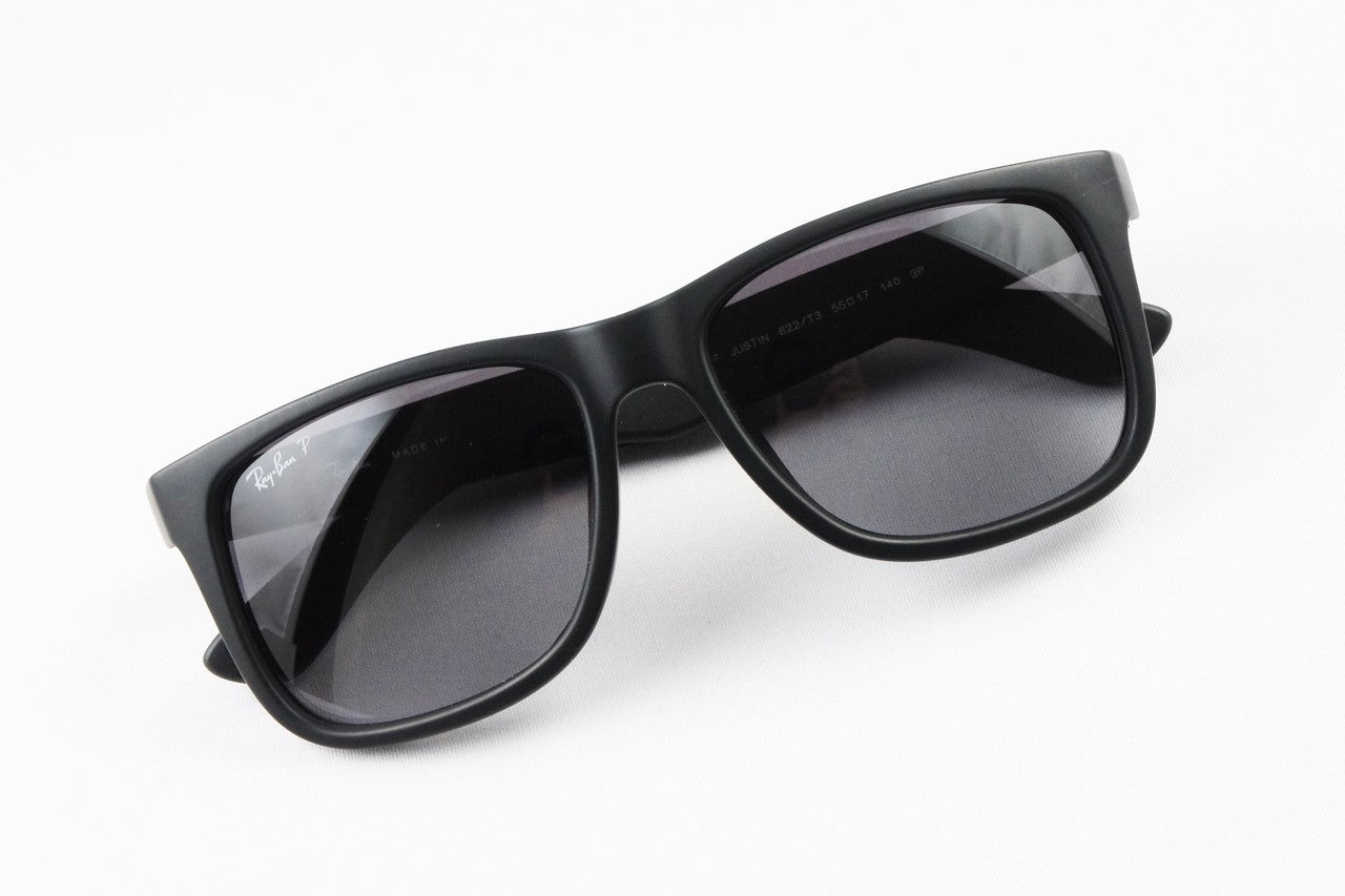 Ray-Ban 偏光 サングラス JUSTIN RB4165-F 622/T3 スクエア 偏光レンズ ジャスティン レイバン 正規品