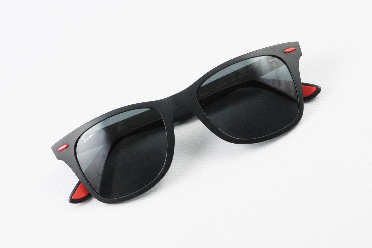 【フェラーリコレクション 木村拓哉さん着用】Ray-Ban サングラス RB4195-M-F F602/71 52サイズ Wayfarer Liteforce ウェリントン レイバン 正規品