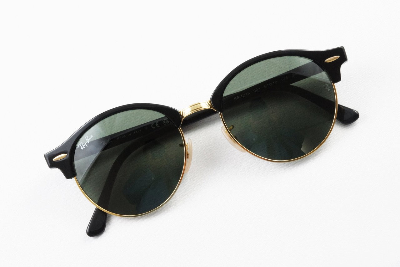 【仲里依紗さん着用】Ray-Ban サングラス RB4246 901 51サイズ CLUBROUND サーモント ブロー ボストン クラブラウンドレイバン 正規品