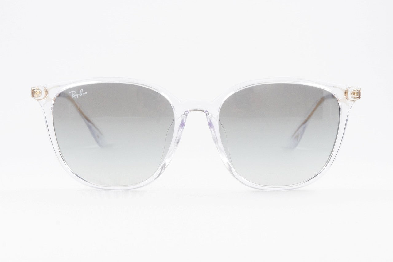 【松島聡さん着用】Ray-Ban クリア サングラス RB4348D 6447/11 57サイズ ウェリントン レイバン 正規品