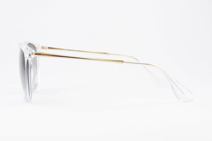 【松島聡さん着用】Ray-Ban クリア サングラス RB4348D 6447/11 57サイズ ウェリントン レイバン 正規品