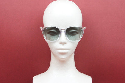 【松島聡さん着用】Ray-Ban クリア サングラス RB4348D 6447/11 57サイズ ウェリントン レイバン 正規品