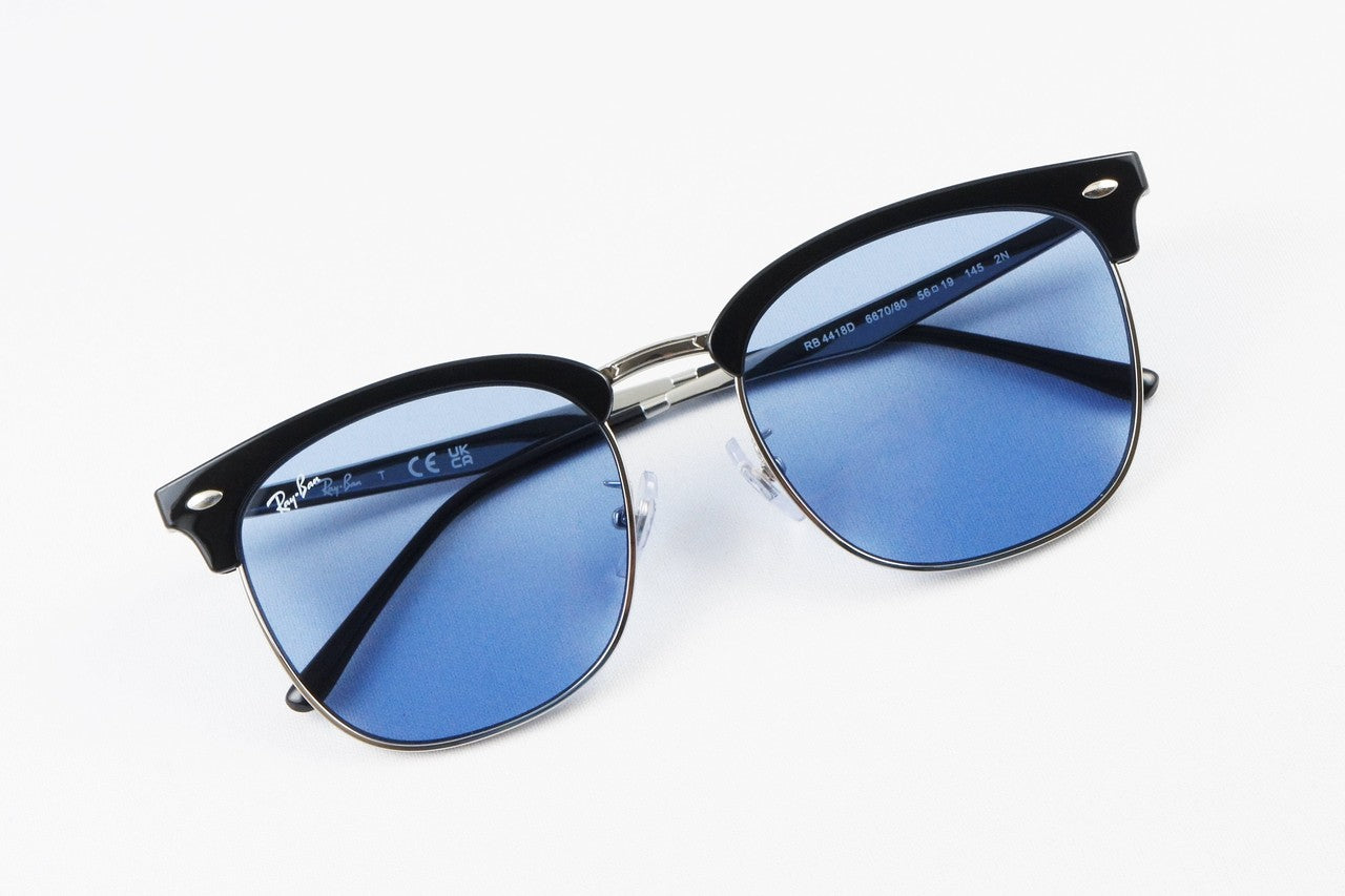 Ray-Ban サングラス RB4418D 6670/80 56サイズ ウェリントン CLUBMASTER クラブマスター サーモント ブロー クラシカル レイバン 正規品