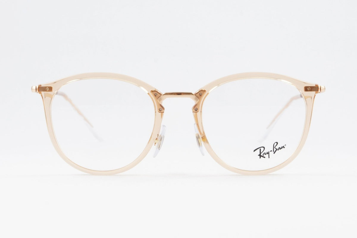 Ray-Ban クリア メガネ RX7140 8124 49サイズ 51サイズ ボスリントン ボストン ウェリントン 眼鏡 レイバン 正規品 RB7140