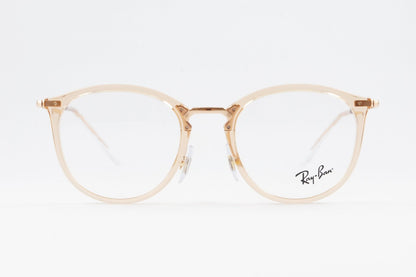 Ray-Ban クリア メガネ RX7140 8124 49サイズ 51サイズ ボスリントン ボストン ウェリントン 眼鏡 レイバン 正規品 RB7140