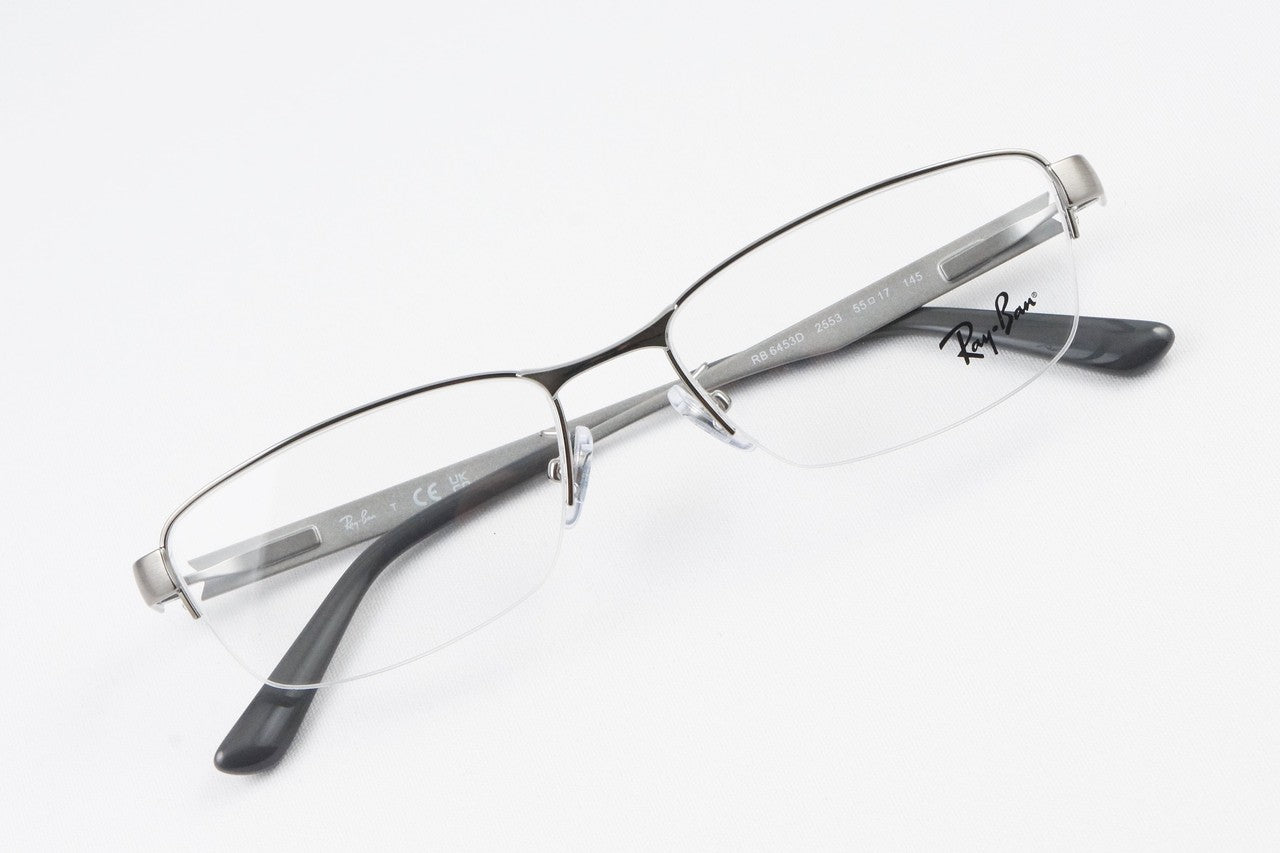 Ray-Ban メガネ RX6453D 2553 スクエア ナイロール ハーフリム RB6453D レイバン 正規品