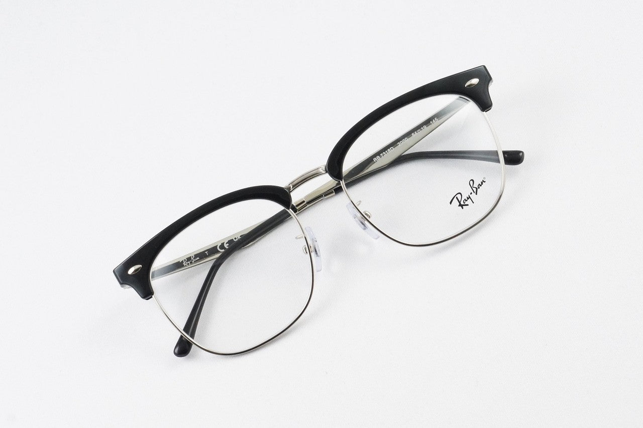 Ray-Ban メガネ RX7318D 2000 54サイズ ウェリントン CLUBMASTER クラブマスター サーモント ブロー クラシカル レイバン 正規品