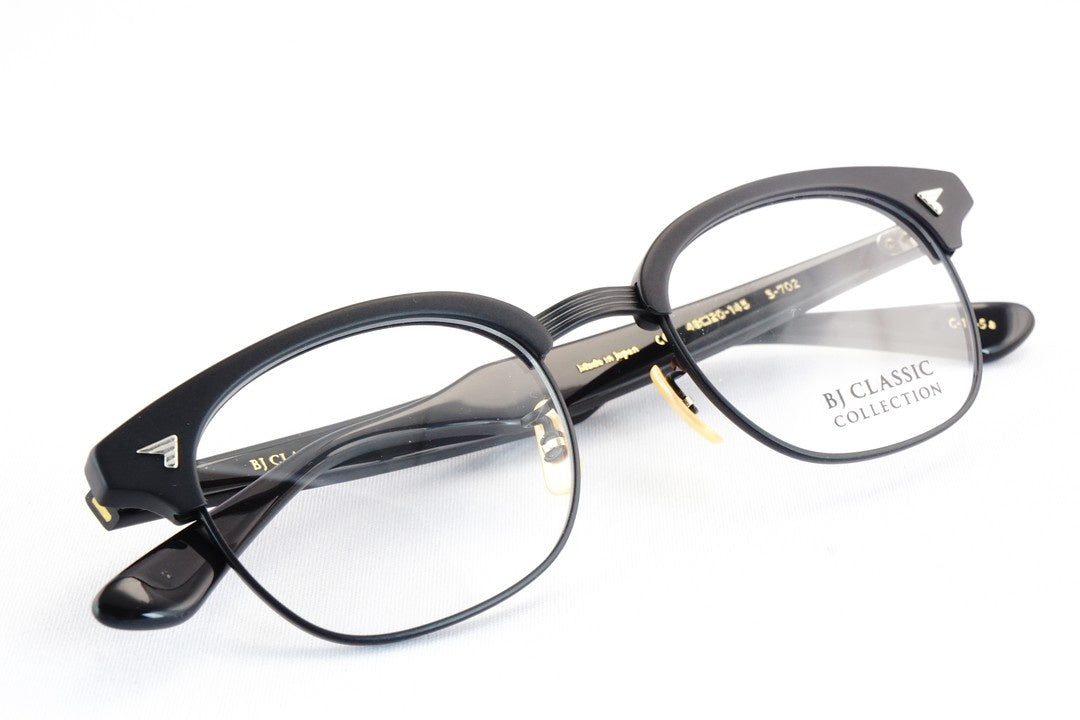 【100本限定モデル】BJ CLASSIC メガネ S-702 C-1M-5 サーモント ブロー チタン クラシカル 48サイズ BJクラシック 鯖江 日本製 正規品