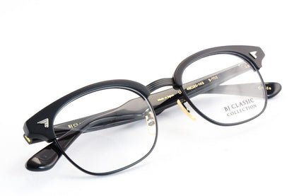 【100本限定モデル】BJ CLASSIC メガネ S-702 C-1M-5 サーモント ブロー チタン クラシカル 48サイズ BJクラシック 鯖江 日本製 正規品