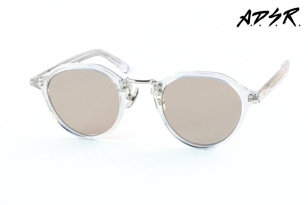 A.D.S.R. クリア サングラス SATCHMO 03e 47サイズ クラウンパント サッチモ コンビネーション ADSR エーディーエスアール 正規品